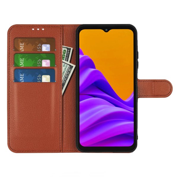 Xiaomi Redmi 10 Etui med Stativ Brun