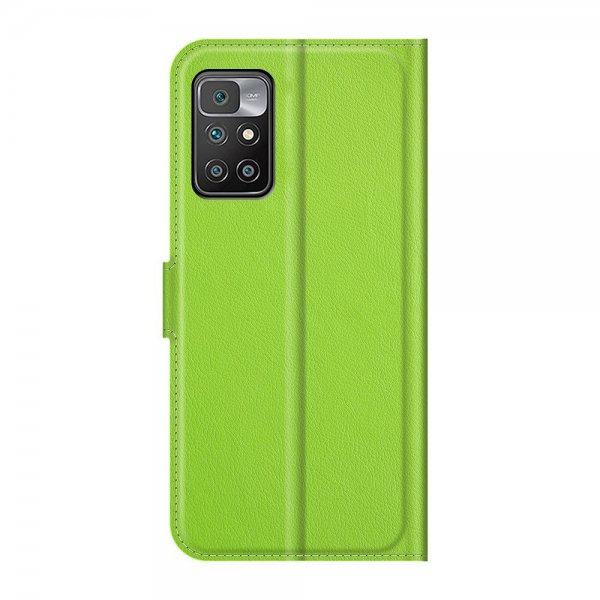 Xiaomi Redmi 10 Etui Litchi Grønn