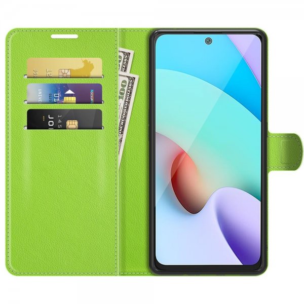 Xiaomi Redmi 10 Etui Litchi Grønn