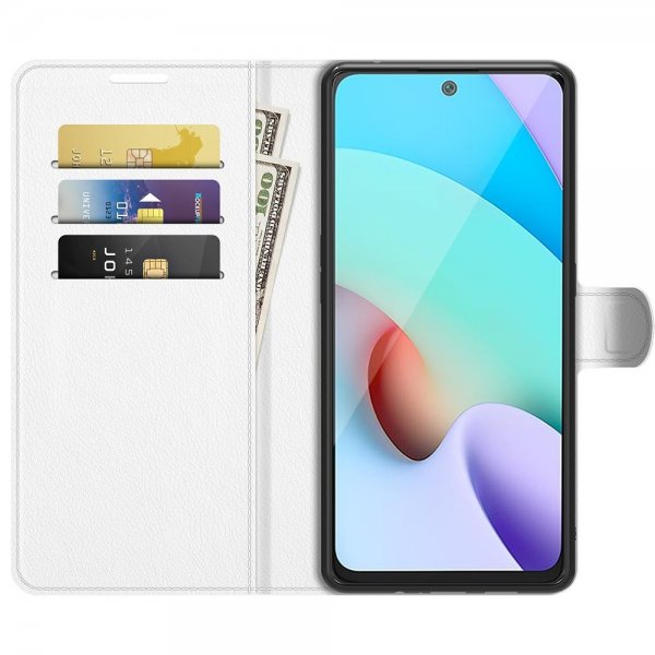 Xiaomi Redmi 10 Etui Litchi Hvit