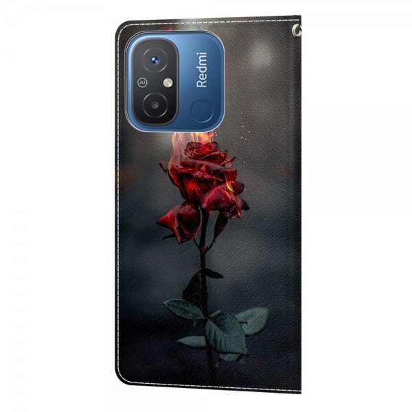 Xiaomi Redmi 12C Etui Motiv Brenning Rosor