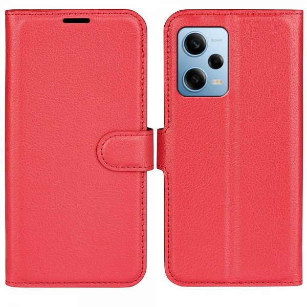 Xiaomi Redmi Note 12 Pro 5G Etui Litchi Rød