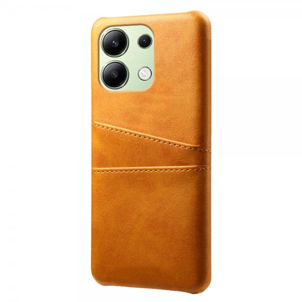 Xiaomi Redmi Note 13 4G Deksel med To Kortlommer Lysebrun