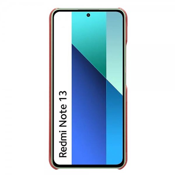 Xiaomi Redmi Note 13 4G Deksel med To Kortlommer Rød