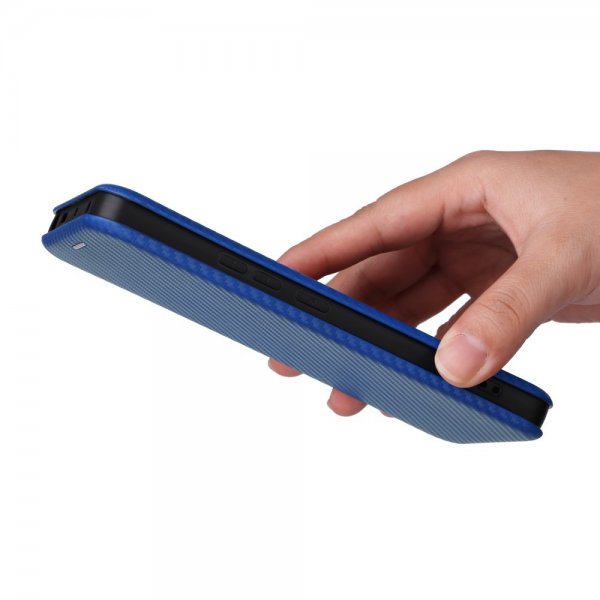 Xiaomi Redmi Note 13 5G Etui Karbonfibertekstur Blå