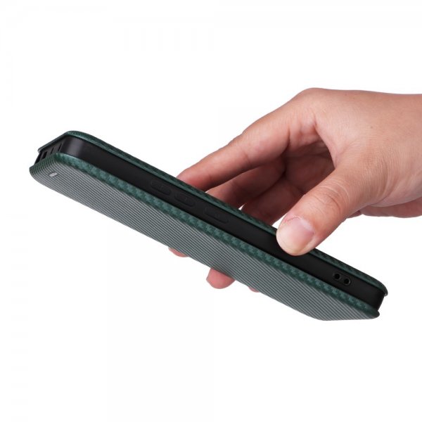 Xiaomi Redmi Note 13 5G Etui Karbonfibertekstur Grønn