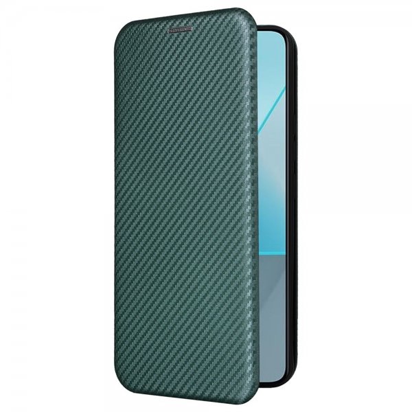 Xiaomi Redmi Note 13 5G Etui Karbonfibertekstur Grønn