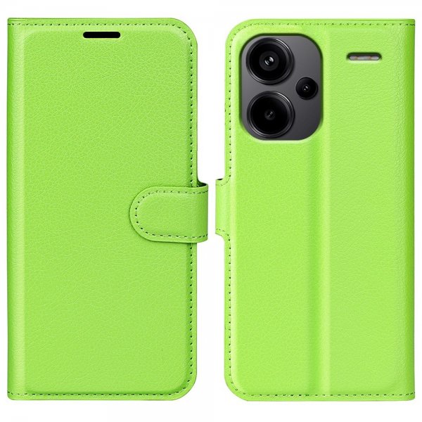 Xiaomi Redmi Note 13 Pro Plus 5G Etui Litchi Grønn