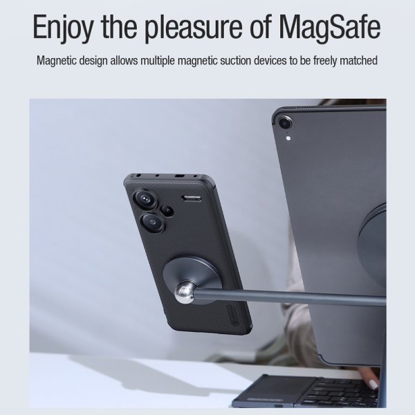 Xiaomi Redmi Note 13 Pro Plus 5G Deksel Super Frosted Shield Pro MagSafe Svart