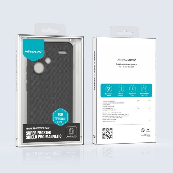 Xiaomi Redmi Note 13 Pro Plus 5G Deksel Super Frosted Shield Pro MagSafe Svart